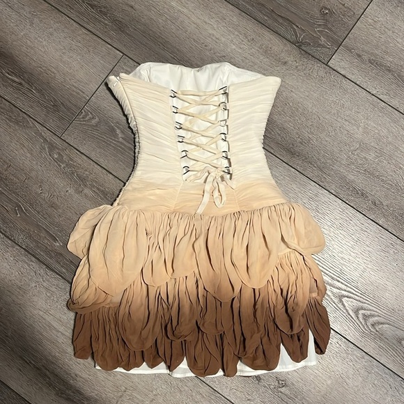 Bebe ombré ruffle dress size small - Picture 5 of 8